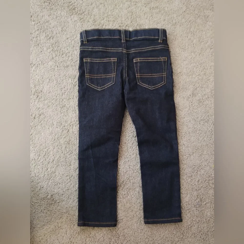 OshKosh B'Gosh Boys Kids Jeans Size 4R Skinny Raw Denim Blue BRAND NEW NO TAGS